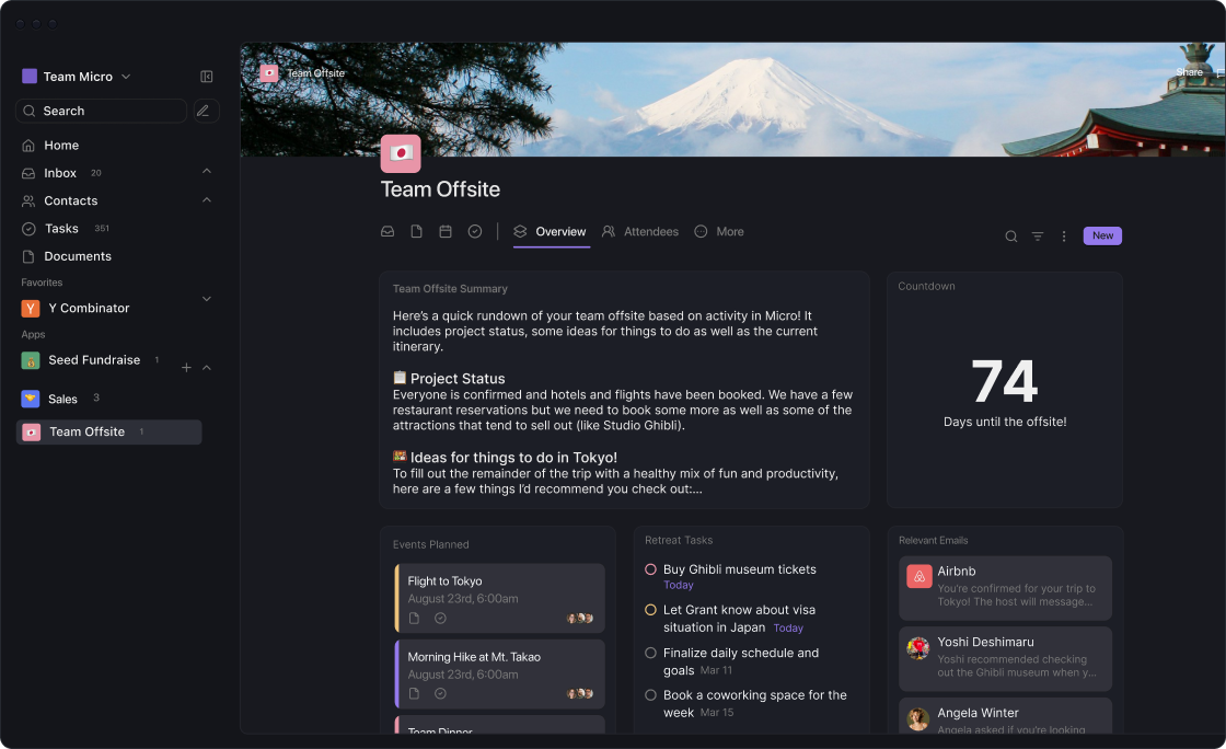 Collaborative by default interface preview 1